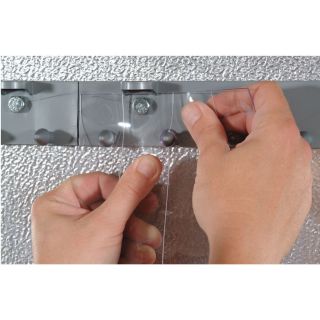 Aleco Energy-Saving PVC Strip Doors with MaxBullet Hardware — 6Ft. x 8Ft.,  Model# 455004  Strip Doors