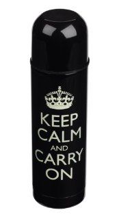 Wild and Wolf Keep Calm and Carry On Thermos, 17 Ounce Thermoses Kitchen & Dining