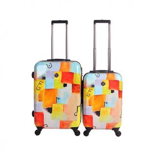 Neo Cover Notes Squared Hardside Spinner 2 piece Expandable Luggage Set