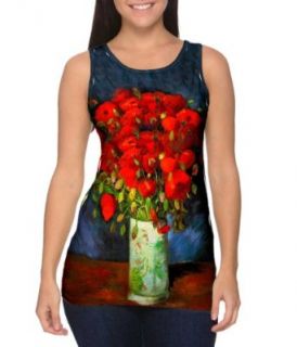 ArtsyClothingCo  Van Gogh  "Vase with red Poppies" (1886)  Tagless  Womens Tank Top Clothing