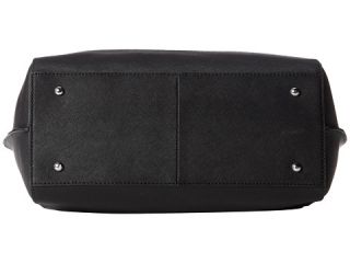 Calvin Klein Pierce Saffiano Leather Tote Black
