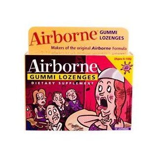 Airborne Sore Throat & Cough Gummi Lozenges   18 lozenges Health & Personal Care