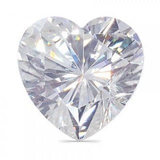 Moissanite Heart Cut VG Quality 5.0 mm 56 facets, Loose Stone Charles & Colvard Jewelry