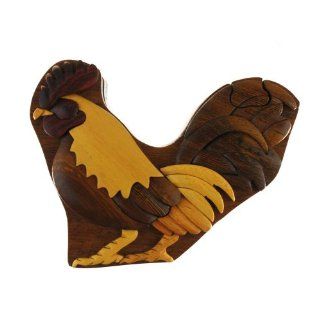 Shop Rooster   Wooden Puzzle Box   Handcrafted with Hidden Compartment at the  Home Dcor Store. Find the latest styles with the lowest prices from The Handcrafted