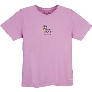 Life is good Women's Crusher Jackie Lean on Me T Shirt, Large, Peony Pink  Athletic Shirts  Sports & Outdoors