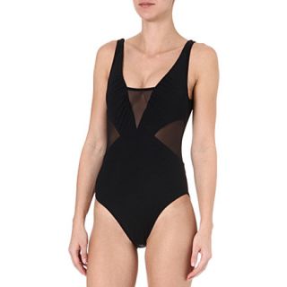 JETS BY JESSIKA ALLEN   Plunge mesh swimsuit