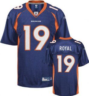 Eddie Royal Denver Broncos NAVY Equipment   Replica NFL YOUTH Jersey (Medium 10/12)  Athletic Jerseys  Sports & Outdoors