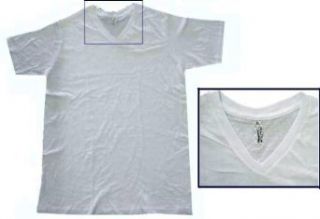 DDI AAA Mens White V Neck T shirt 2XL  Case of 36 at  Mens Clothing store Fashion T Shirts