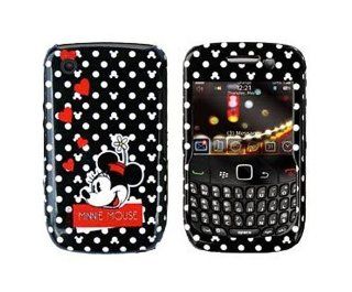 Disney Shield Protector Case for BlackBerry Curve 8520 8530, Minnie Mouse w/ Hearts Cell Phones & Accessories