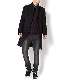 Label Lab wool double breasted long line coat