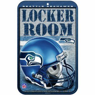NFL Seattle Seahawks 11 by 17 Inch Locker Room Sign  Street Signs  Sports & Outdoors