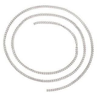 Sterling Silver Solid Curb Link Chain Bulk By Inch CleverEve Jewelry