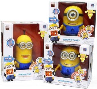 Despicable Me 2 Minion 9" Collector Talking figure doll Thinkway DAVE TIM STUART Toys & Games