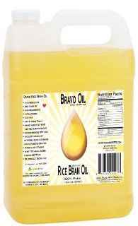 Turkey Fryer Oil   Bravo Oil   Rice Bran Oil, 3   1 Gallon Bottles  Gourmet Oils  Grocery & Gourmet Food