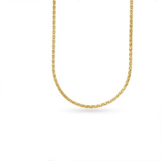 Ladies 14K Gold 0.85mm Adjustable Wheat Chain Necklace   22   Zales