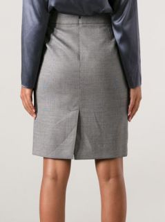 Armani Collezioni Fine Check Pencil Skirt