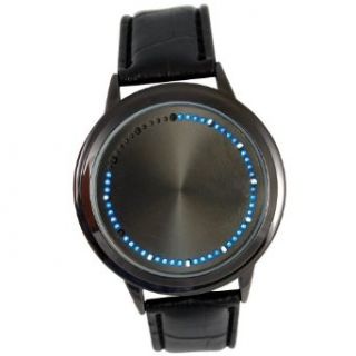 Circular Array LED Watch   Blinking Lights Indicate Hour & Minutes Clothing