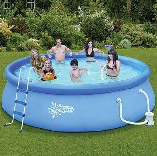 SUMMER ESCAPES ABOVE GROUND FAMILY SWIMMING POOL 14' X 36" QUICK SET  Patio, Lawn & Garden