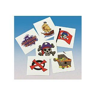 36 Assorted Pirate Party Tattoos Toys & Games