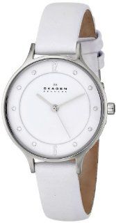 Skagen Women's SKW2145 Stainless Steel Watch with Leather Band Watches