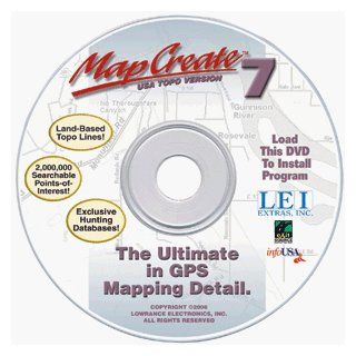 Lowrance MAPCREATE USA 7 Software   Model 95 61 Accessories   GPS GPS & Navigation