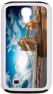 Rikki KnightTM Beautiful Sunset Colors Over Famous Tower Bridge In London White Tough It Case Cover for Galaxy S4 4 & 4s (Double Layer case with Silicone Protection) Cell Phones & Accessories