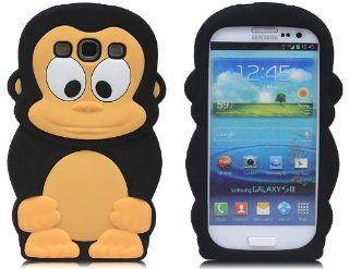 Minidandan Cute 3d Monkey Gorilla Silicone Soft Case Cover Skin for Samsung Galaxy S3 I9300 Cell Phones & Accessories
