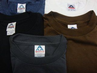 Pack of 5 AAA Tshirts black,brown,charcoal,white,jean Blue xlarge 