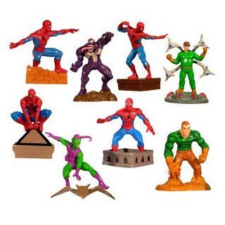 Spider man   Spiderman Buildable Capsule Toys set of 8 vending toys Toys & Games