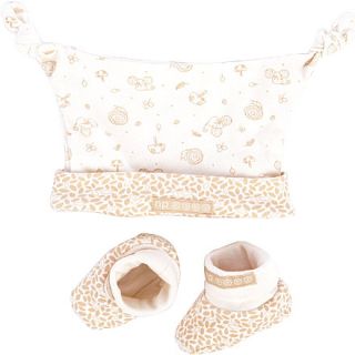 NATURES PUREST   Little Leaves Hat Mitts and Bootees set