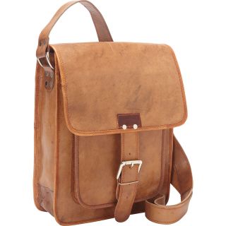 Sharo Leather Bags Retro One Strap Close Messenger Bag