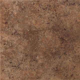 American Olean 15 Pack Vallano Dark Chocolate Glazed Porcelain Floor Tile (Common 12 in x 12 in; Actual 11.81 in x 11.81 in)