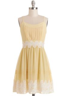 Life is But a Gleam Dress in Yellow  Mod Retro Vintage Dresses