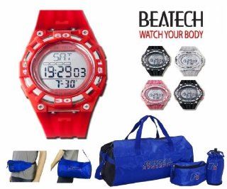 Sopra BH5000R RA220 Beatech Red Heart Rate Monitor Watch with Russell Athletic 3 Pc Work Out Set Health & Personal Care