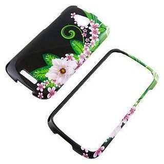 Green Flower Protector Case for HTC One VX Cell Phones & Accessories