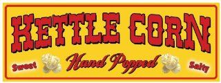 Kettle Corn   concession banner sign 3'x8'  Outdoor Flags  Patio, Lawn & Garden