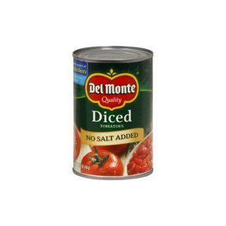Del Monte Tomatoes, Diced, No Salt Added,14.5oz, (pack of 2) 