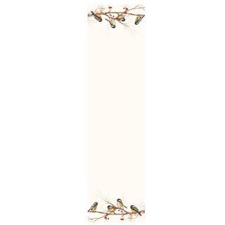 Heritage Lace Chickadees 13 Inch by 45 Inch Natural Table Runner   Christmas Table Runner
