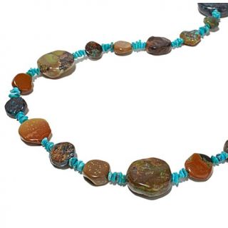 Jay King Bi Color Anhui Turquoise Bead 42 1/4" Necklace