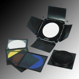 CowboyStudio Large Barndoor Grid with 3 Color Gels  Photographic Monolights  Camera & Photo