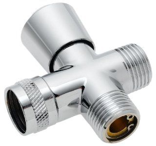 Delta Faucet 50650 Universal Showering Components, 3 Way Shower Arm Diverter for Handshower, Chrome   Shower Head Converter  