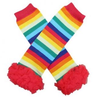 Chiffon Rainbow Dream   Tutu Chiffon Ruffle Leg Warmers   for Infant, Baby, Toddler, Girls Clothing