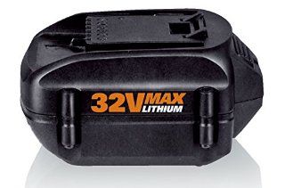 WORX WA3537 MAX Lithium 2.0 Ah Battery Replacement for Models WG175, WG575, WG575.1 and WG924, 32 volt  Patio, Lawn & Garden