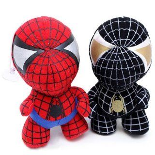 2pcs/Set Baby Spiderman Black Spiderman 7" Plush Doll Hang able Suction Toy Toys & Games