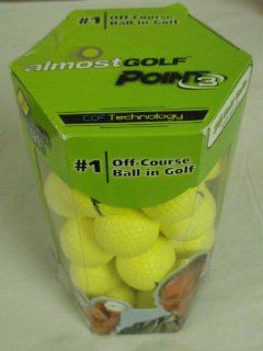 Almost Point3 36 Golf Balls (YELLOW) Restricted Flight Practice Balls NEW  Sports & Outdoors