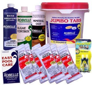 Above Ground Pool Chemical Kit with 15 lb 3" Jumbo Tabs Patio, Lawn & Garden