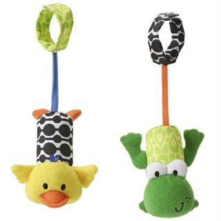 Infantino Tag Along Chimes, Frog and Duck  Baby Stroller Toys  Baby