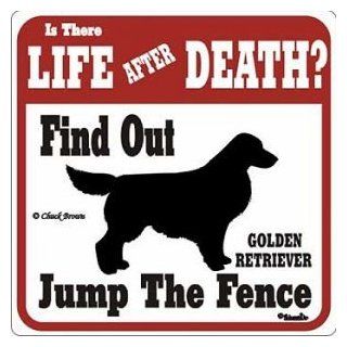 Golden Retriever Life After Death Sign   Decorative Signs