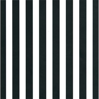 Printed Single Sided 12" x 12" Cardstock   Black and White Big Stripe
