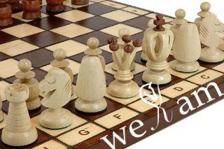 Large King's Wooden Chess Wood Hand Made Toys & Games